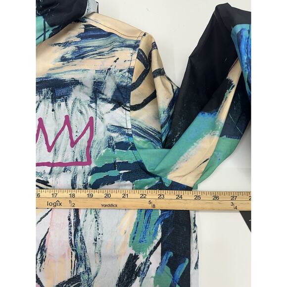 Members Only X Jean-Michel Basquiat Windbreaker Jacket Size Large Zip Up NWTs - Picture 12 of 15